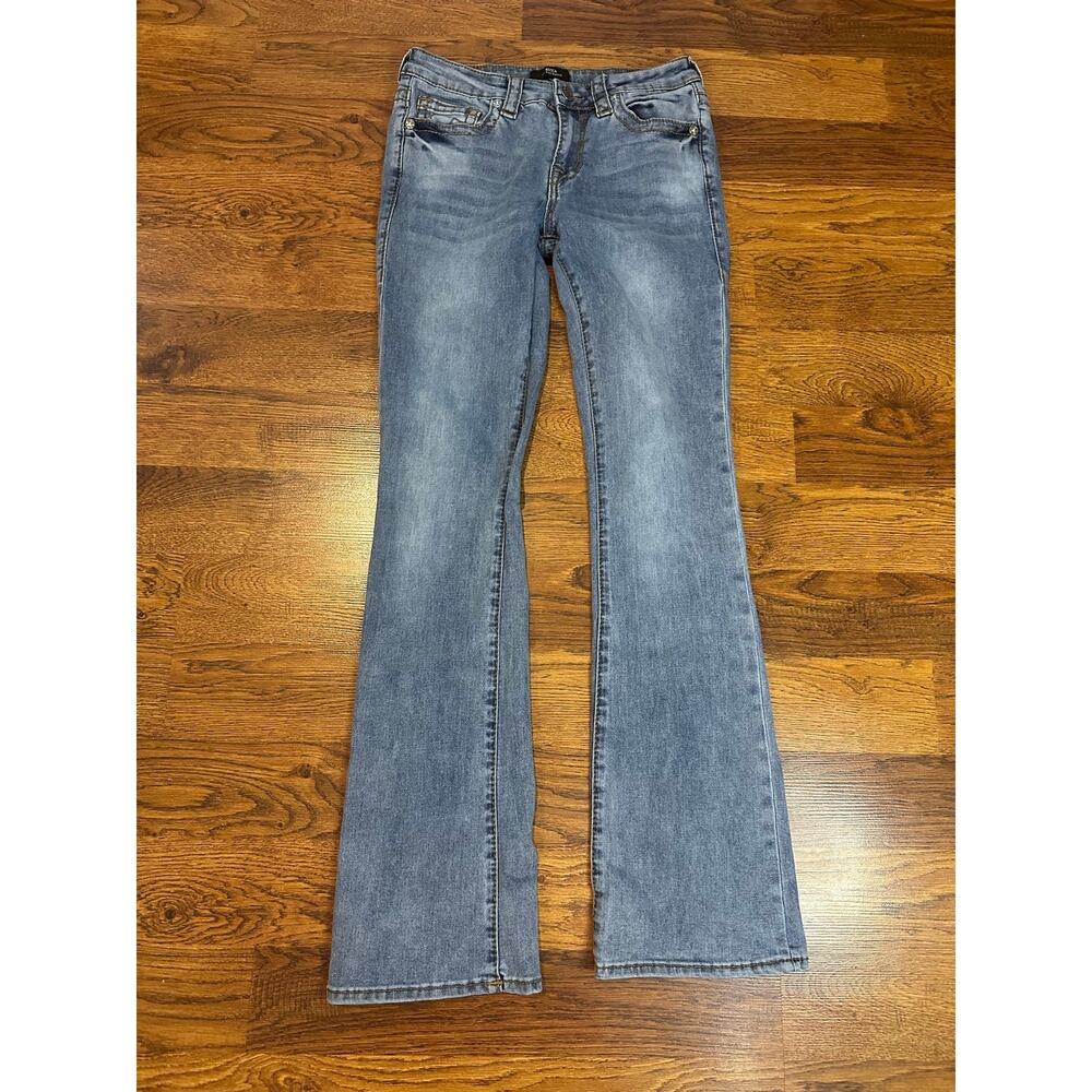 True Religion Becca Mid Rise Bootcut Jeans Women’s 28 Medium Wash Stretch Denim